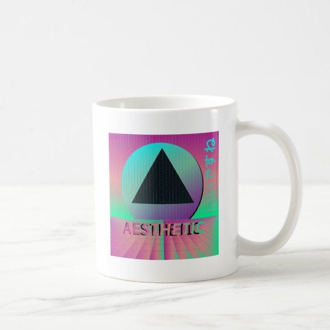 Caneca De Café estética vaporwave (Direita)