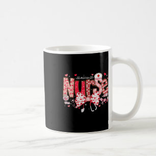 Caneca De Café Estetoscópio de Enfermeira Nicu Laço Coquete Coraç