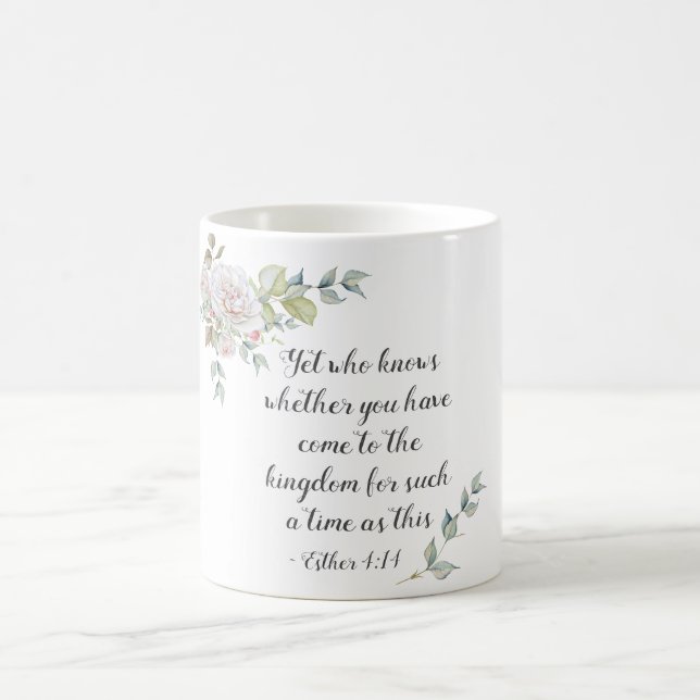 Caneca De Café Esther 4:14... venha ao reino por um tempo assim, (Centro)