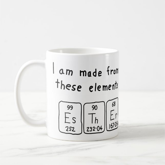 Caneca De Café Esther mesa periódica (Esquerda)