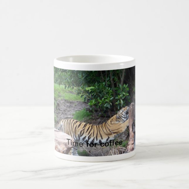 Caneca De Café Esticando Tigre (Centro)