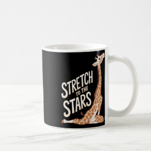 Caneca De Café Esticar em Direção à Galáxia Girafa de Yoga Positi