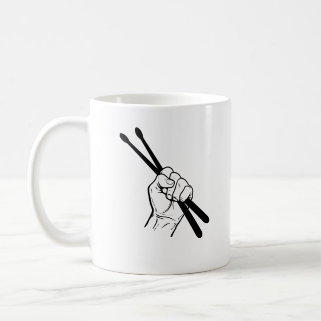 CANECA DE CAFÉ ESTICULO DE TAMBOR (Esquerda)