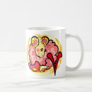 Caneca De Café Estilo 1970 Aries Pintura com Símbolo