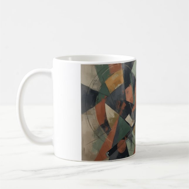 Caneca De Café Estilo Abstrato (Esquerda)