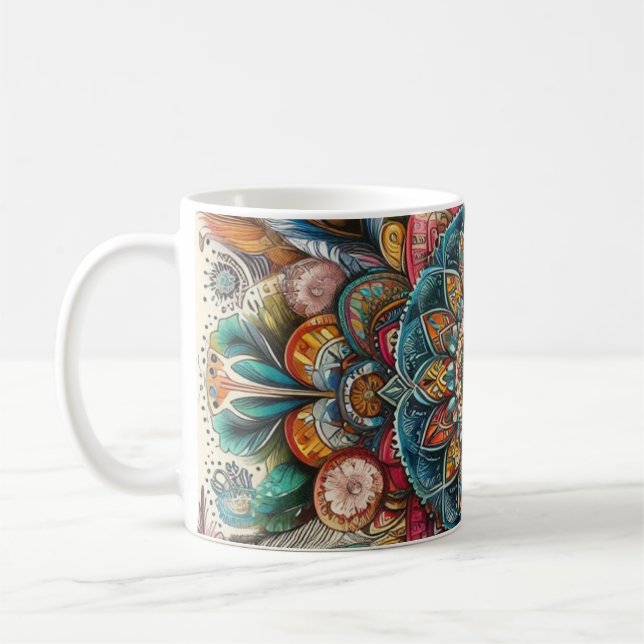 Caneca De Café estilo boêmico (Esquerda)