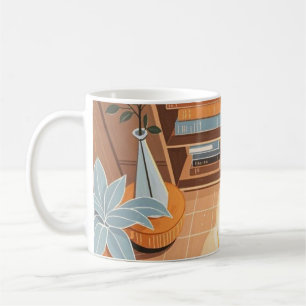 Caneca De Café estilo Boho quente e abstrato