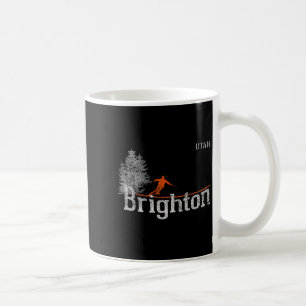 Caneca De Café Estilo Brighton Utah Vintage Skiing 1980