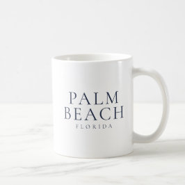 Caneca De Café Estilo Costeiro Elegante de Palm Beach Flórida
