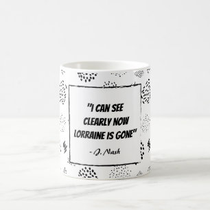 Caneca De Café Estilo da letra 80, curioso e mal ouvido