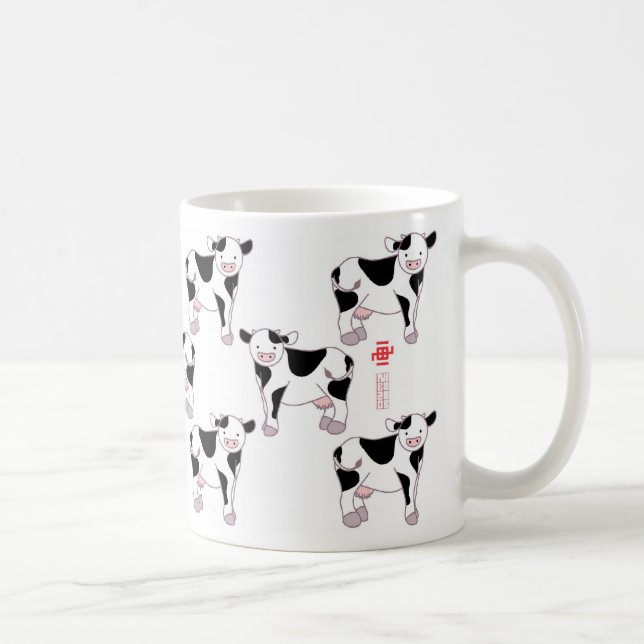 Caneca De Café Estilo da vaca (Direita)