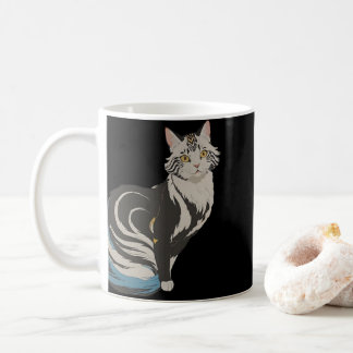 Caneca De Café Estilo de Animação de Cat