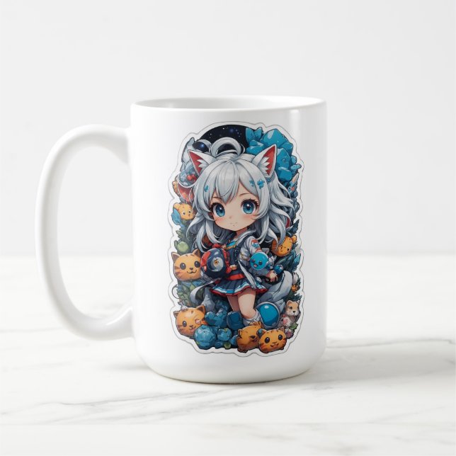 Caneca De Café Estilo de Anime Bonito (Esquerda)