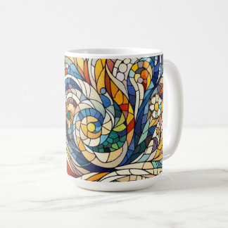 Caneca De Café Estilo de Arte Mosaica