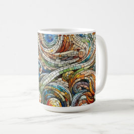Caneca De Café Estilo de Arte Mosaica