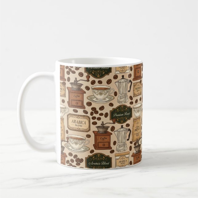 Caneca De Café Estilo de café inverso do café (Esquerda)