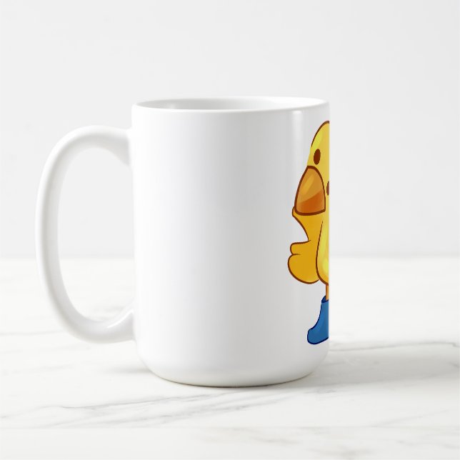 Caneca De Café Estilo de cartoon de pato animal bonito (Esquerda)