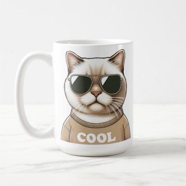 Caneca De Café Estilo de gato (Esquerda)