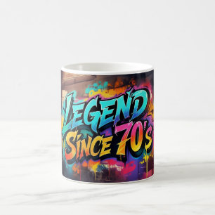 Caneca De Café Estilo de grafite "Legenda desde os anos 70