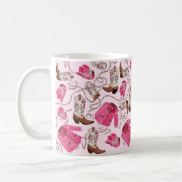 Caneca De Café estilo de padrão cowgirl