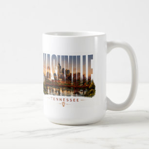 Caneca De Café 🎸 Estilo de Paisagem Urbana de Luxo Editorial de