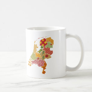 Caneca De Café Estilo de Patchwork Bohemian da Província Holande
