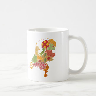 Caneca De Café Estilo de Patchwork Bohemian da Província Holandes