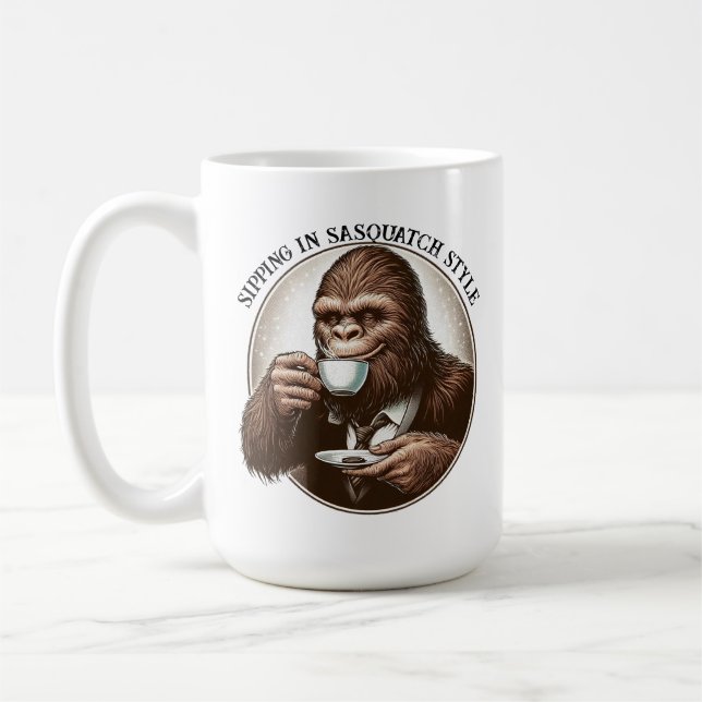 Caneca De Café Estilo de Sasquatch (Esquerda)