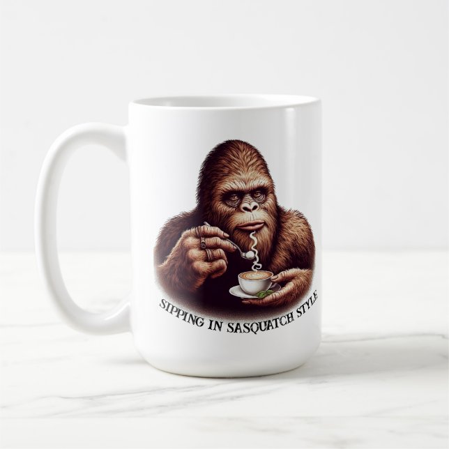 Caneca De Café Estilo de Sasquatch (Esquerda)