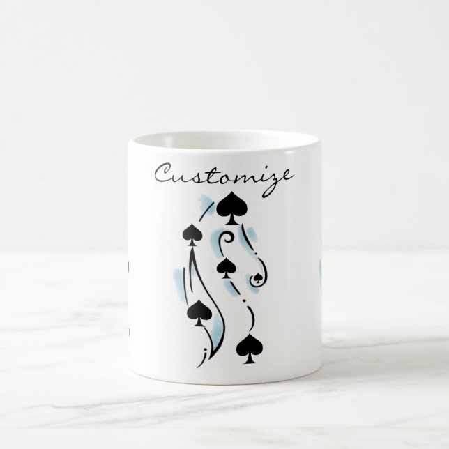 Caneca De Café Estilo de Tatuagem de Espadas Negras Estilo Thunde (Centro)