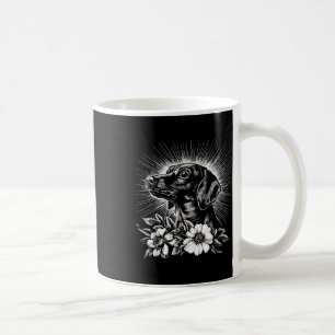 Caneca De Café Estilo de Tatuagem Retroativa Cachshund Dog Lover 