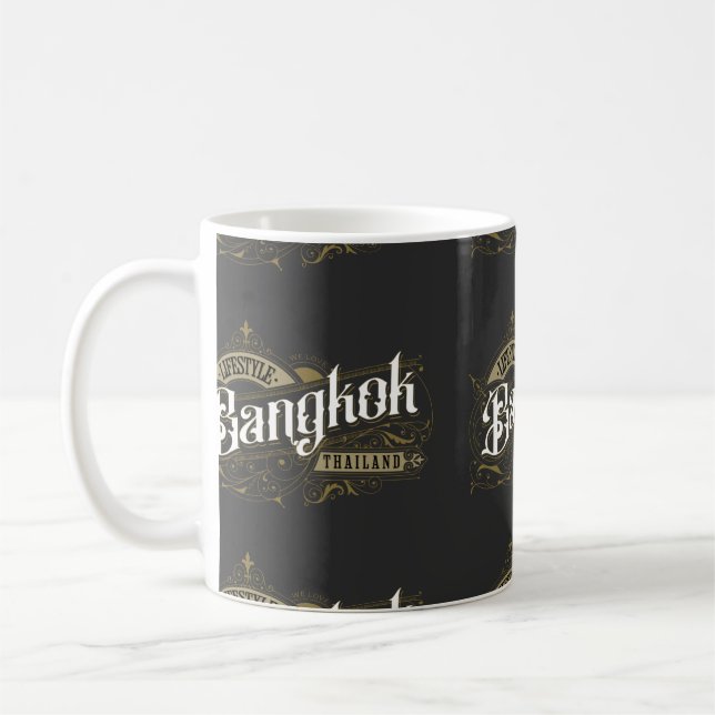 Caneca De Café Estilo de vida Bangkok tailândia (Esquerda)