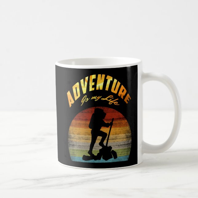 Caneca De Café Estilo de Vida de Aventura Moderno (Direita)