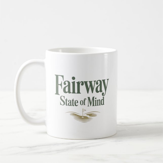 Caneca De Café Estilo de Vida Fairway Retro de Golfe (Esquerda)