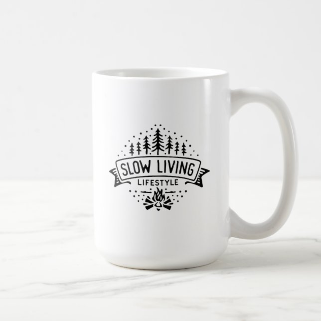 Caneca De Café Estilo de vida lento (Direita)
