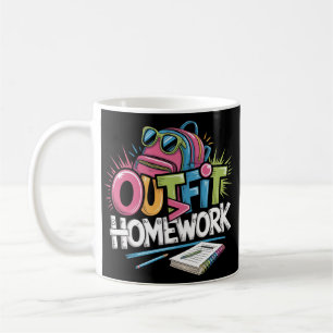 Caneca De Café Estilo Engraçado De Grafite Sobre O Trabalho De Ca