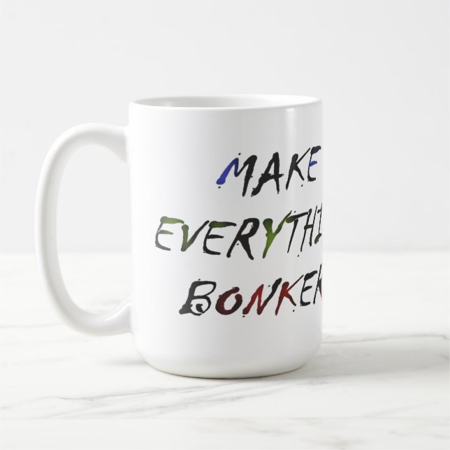 Caneca De Café Estilo engraçado de script rosa feito para Carol (Esquerda)