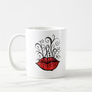 Caneca De Café Estilo estranho do tatuagem do desenho da tinta