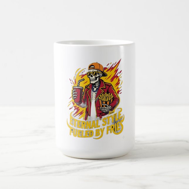 Caneca De Café Estilo Eterno Alimentado Por Fritas (Centro)