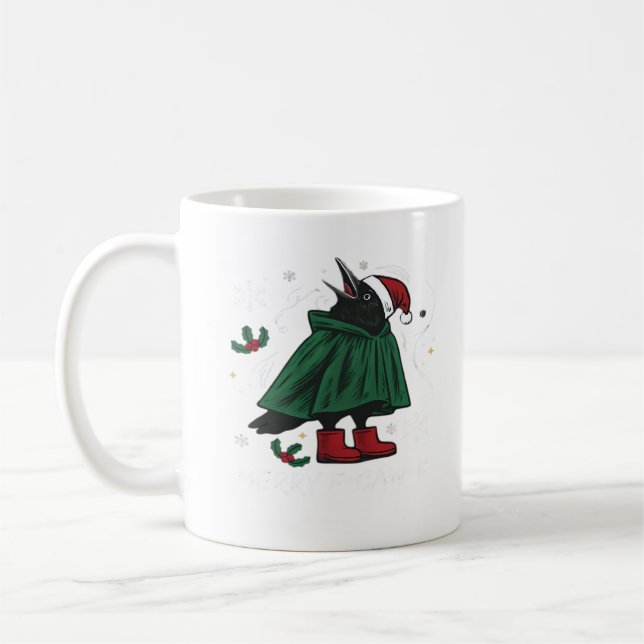 Caneca De Café Estilo Gráfico Divertido e Alegre Caw F (Esquerda)