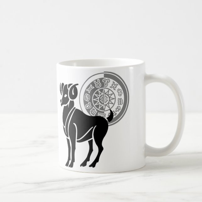 Caneca De Café Estilo grego Aries Ram (Direita)