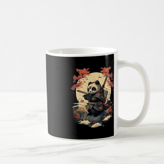 Caneca De Café Estilo japonês Samurai Anime Panda (Direita)