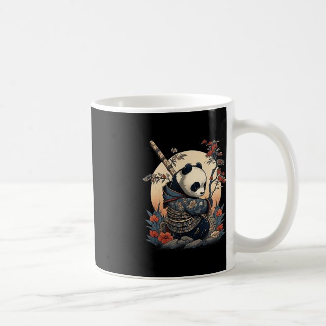 Caneca De Café Estilo japonês Samurai Anime Panda (Direita)