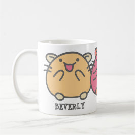 Caneca De Café Estilo Kawaii Bonito Hamsters Personalizados