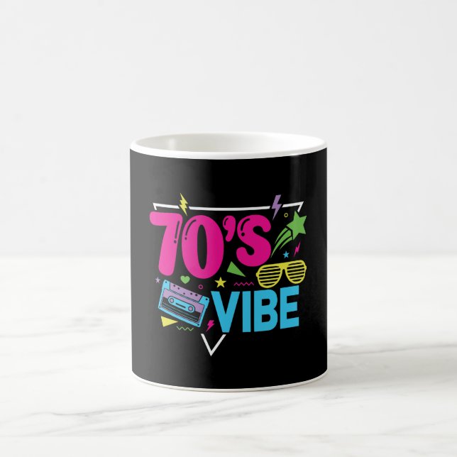 Caneca De Café Estilo Neon Retro com Vibe dos Anos 70 (Centro)