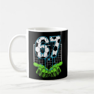 Caneca De Café Estilo Poderoso Desporto Fogo Gelo Número Futebol