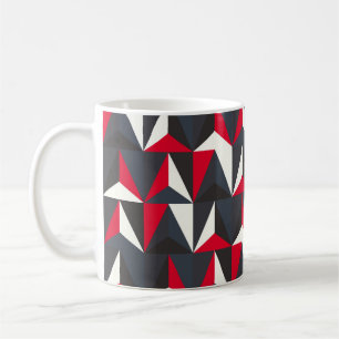 Caneca De Café Estilo retroativo e Vintage com forma geométrica,