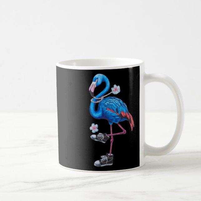 Caneca De Café Estilo Retroativo Flamingo Trendy Harris 2024 Com  (Direita)