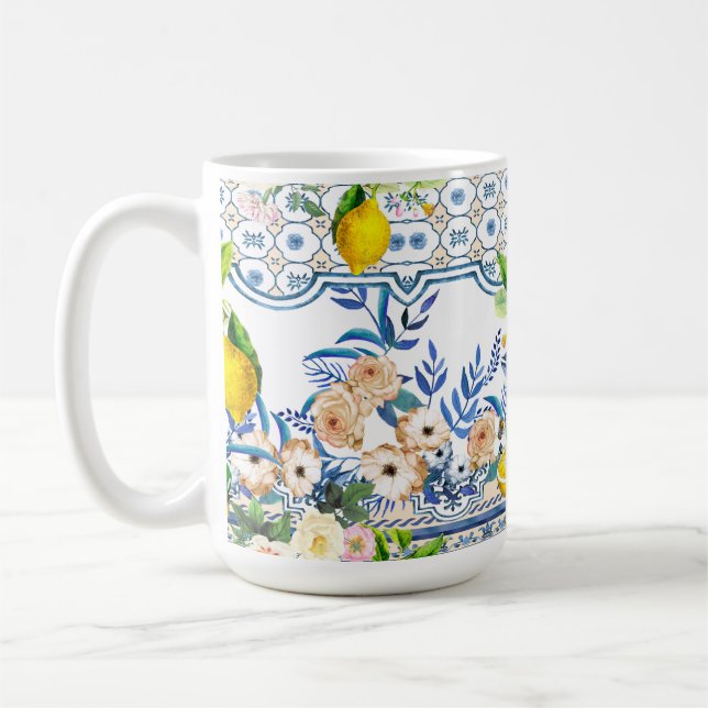 Caneca De Café  Estilo siciliano, arte de verão      (Esquerda)