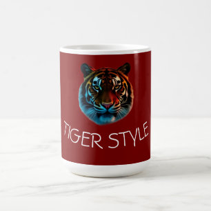 Caneca De Café Estilo Tigre – Gráficos de Energia Selvagem